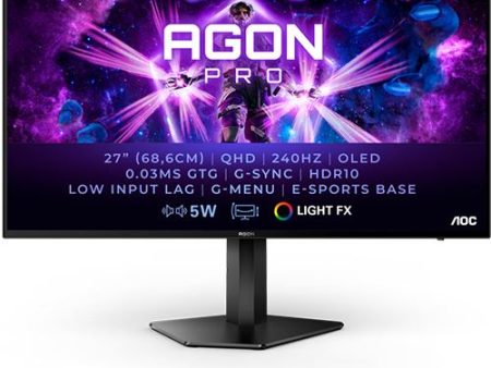 Monitor Gaming AOC Agon Pro AG276QZD | 27   | 240 Hz | OLED QHD on Sale