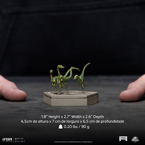 Estátua Icons Jurassic World: Compsognathus 1 20 - Iron Studios Online