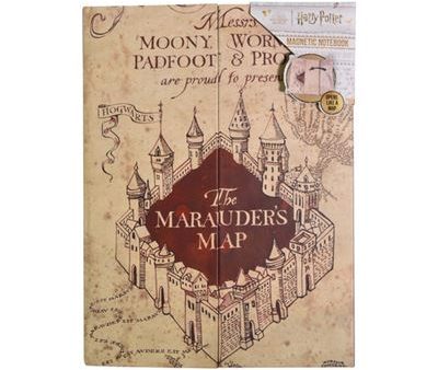 Caderno A5 Premium Magnético Harry Potter: The Marauder s Map - Blue Sky For Cheap