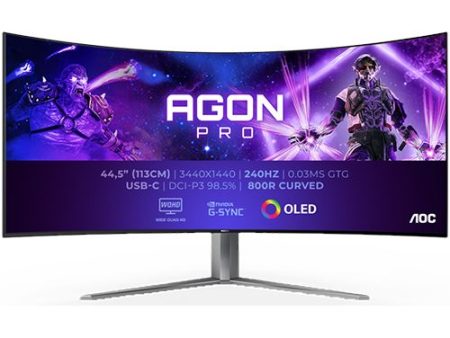 Monitor Gaming Curvo AOC Agon Pro AG456UCZ | 44.5   | 240 Hz | OLED WQHD Hot on Sale