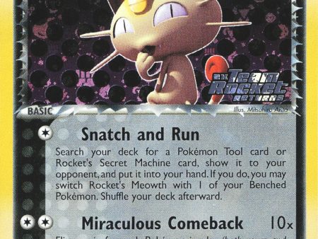 Rocket s Meowth (46 109) (Stamped) [EX: Team Rocket Returns] Fashion