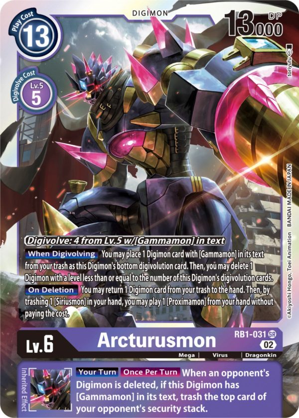 Arcturusmon [RB1-031] (Textured) [Resurgence Booster] For Cheap