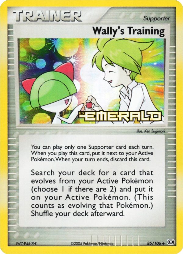 Wally s Training (85 106) (Stamped) [EX: Emerald] For Cheap