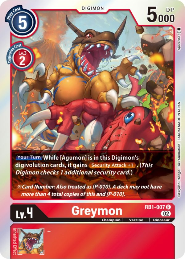 Greymon [RB1-007] [Resurgence Booster] For Sale