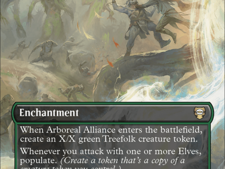 Arboreal Alliance (Borderless) (Surge Foil) [The Lord of the Rings: Tales of Middle-Earth Commander] For Discount