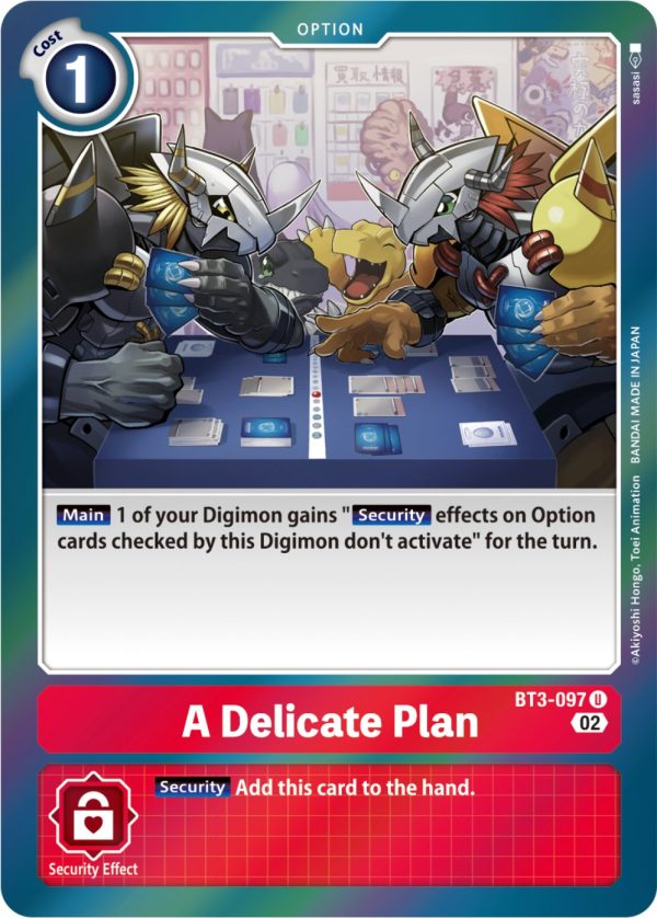 A Delicate Plan [BT3-097] [Resurgence Booster] For Sale