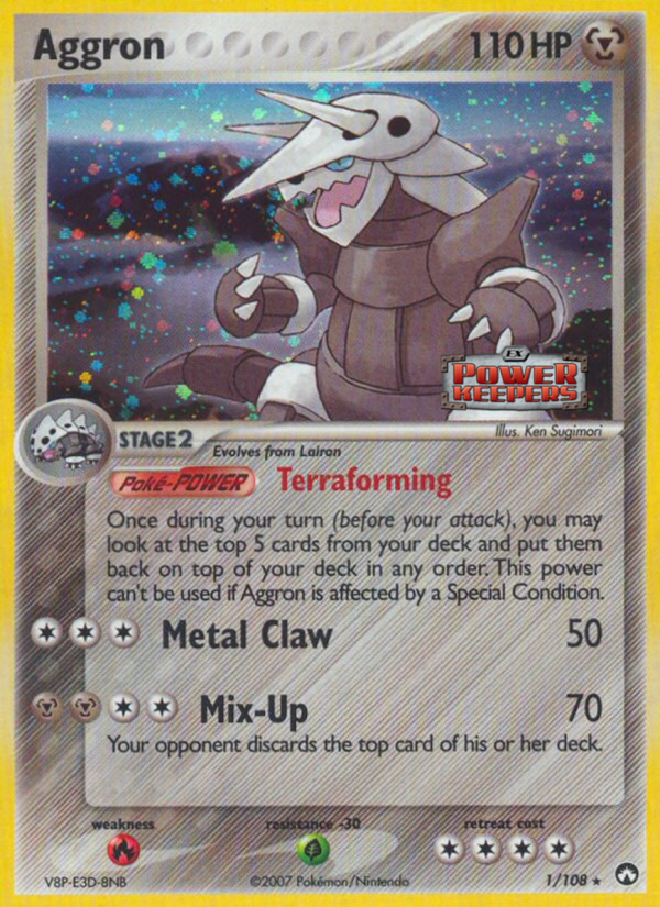 Aggron (1 108) (Stamped) [EX: Power Keepers] Hot on Sale